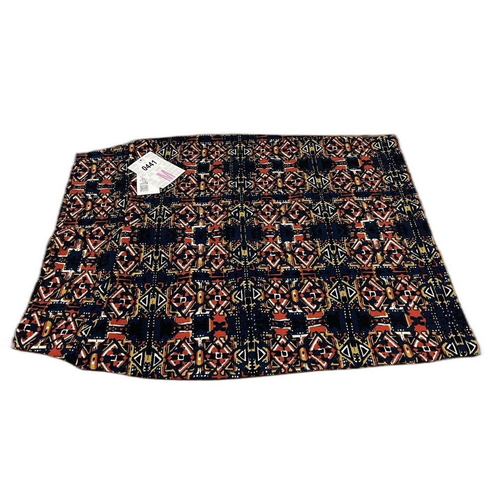 Women's Lularoe Cassie Pencil Skirt Sz Medium M Knee Length Aztec Geometric Knit